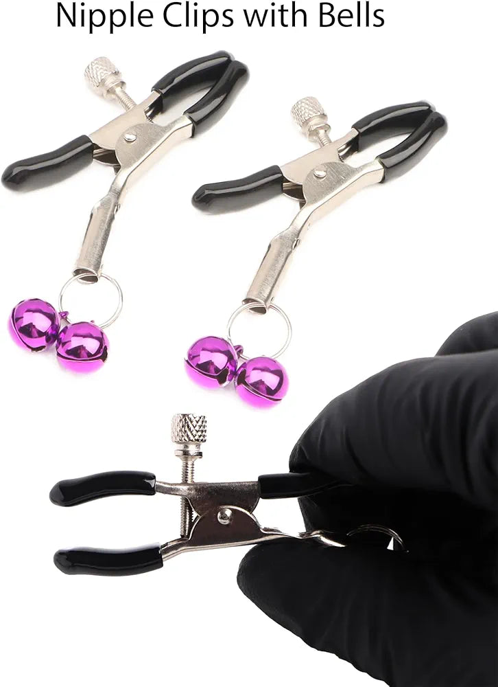 Adjustable Weighted Nipple Clamps for Couples BDSM Stimulation