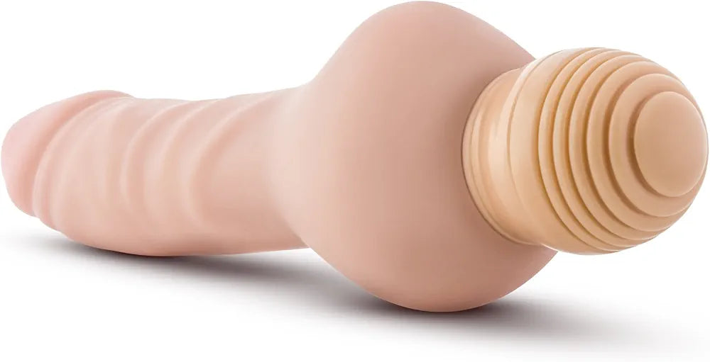 Blush Mr. Right 7-Inch Realistic Vibrating TPE Dildo - Waterproof Multi-Speed Beginner-Friendly Pleasure Toy