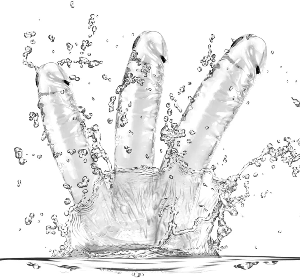 Realistic Clear Suction Dildo Set - 3-Piece Lifelike Anal and Vaginal Pleasure Kit for All Skill Levels