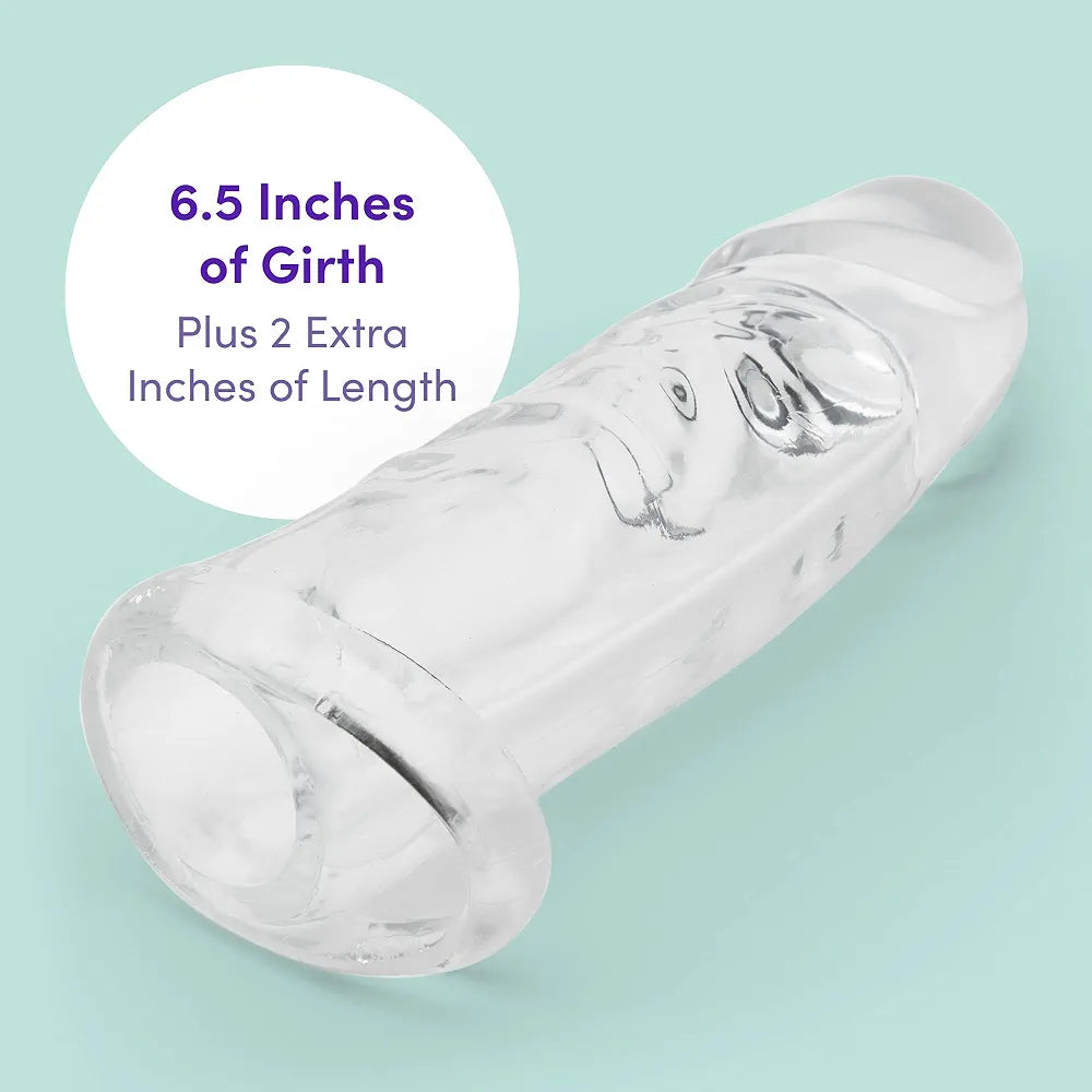 Lovehoney Mega Thick 2-Inch Penis Extender Sleeve with Ball Loop and Realistic Texture