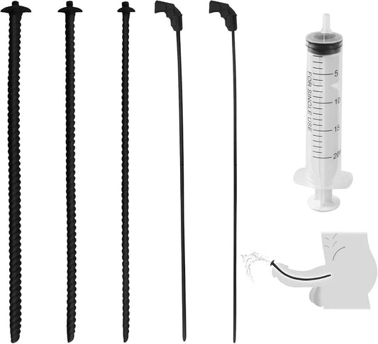 5-Piece Silicone Threaded Urethral Dilator and Sounding Set for Male Training