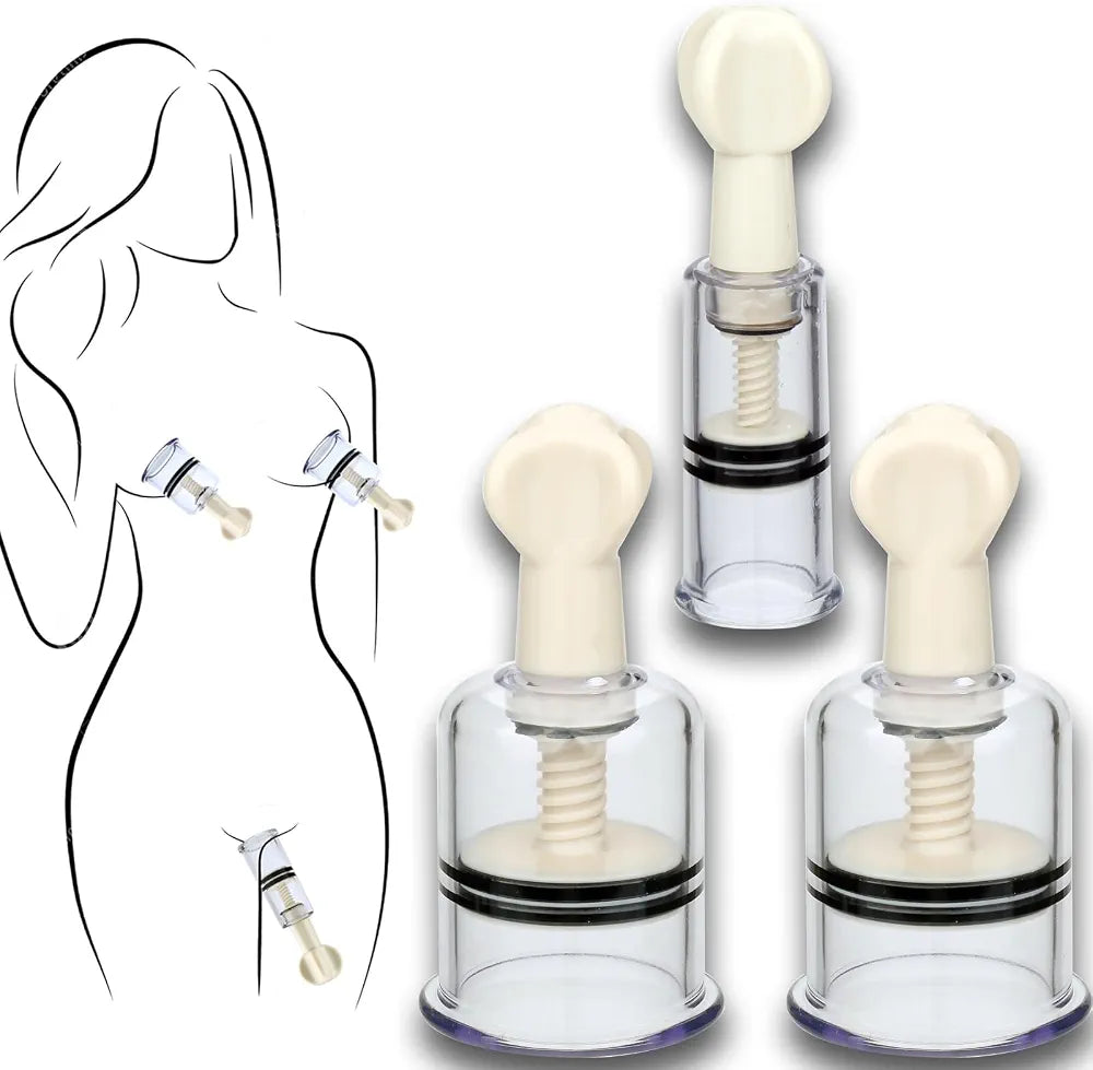 Adjustable Twist Nipple Suction Cups - Set of 2