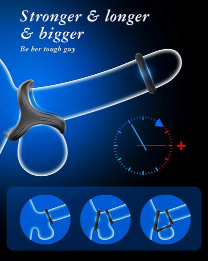 Premium Silicone Stretchy Penis Ring Set for Enhanced Performance and Stimulation