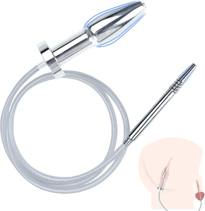 Stainless Steel Double-Headed Urethral Dilator and Penis Plug - Professional Sounding Rod for Men