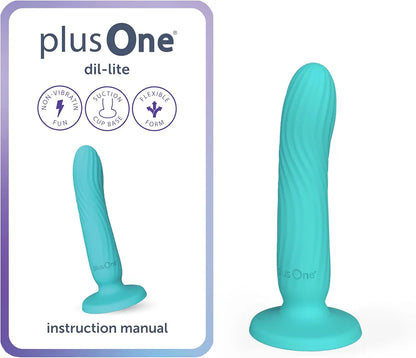 plusOne Dil-lite Internal Stimulator - Ergonomic Flexible Non-Vibrating Silicone Dildo