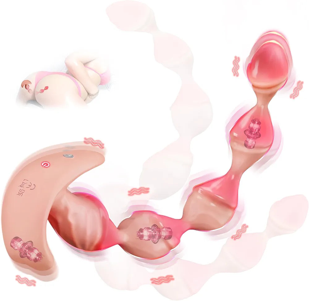 Premium App-Controlled Silicone Anal Vibrator with Triple Motors and 9 Vibration Modes