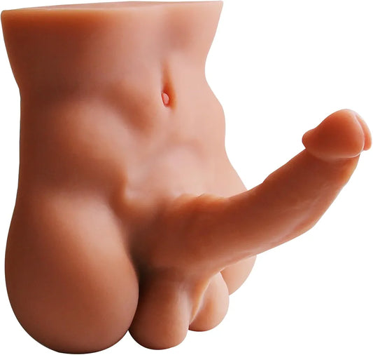Realistic 5LB Flexible Dildo Sex Doll with 5-Inch Cock for G-Spot and Anal Stimulation