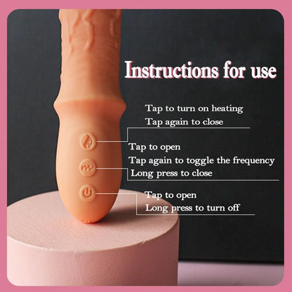 9-Mode Heated Clitoral & G-Spot Finger Vibrator for Couples