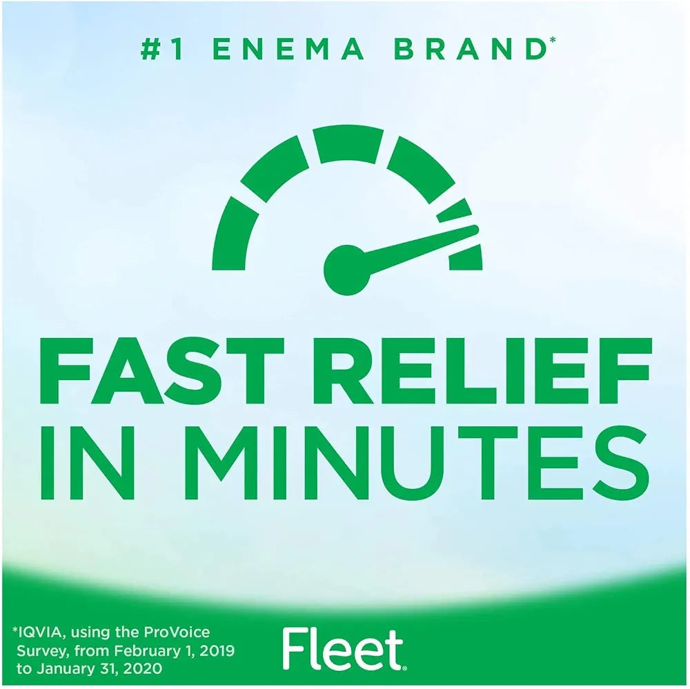 Fleet Saline Laxative Enema for Adults, 4.5oz Bottles - Case of 48