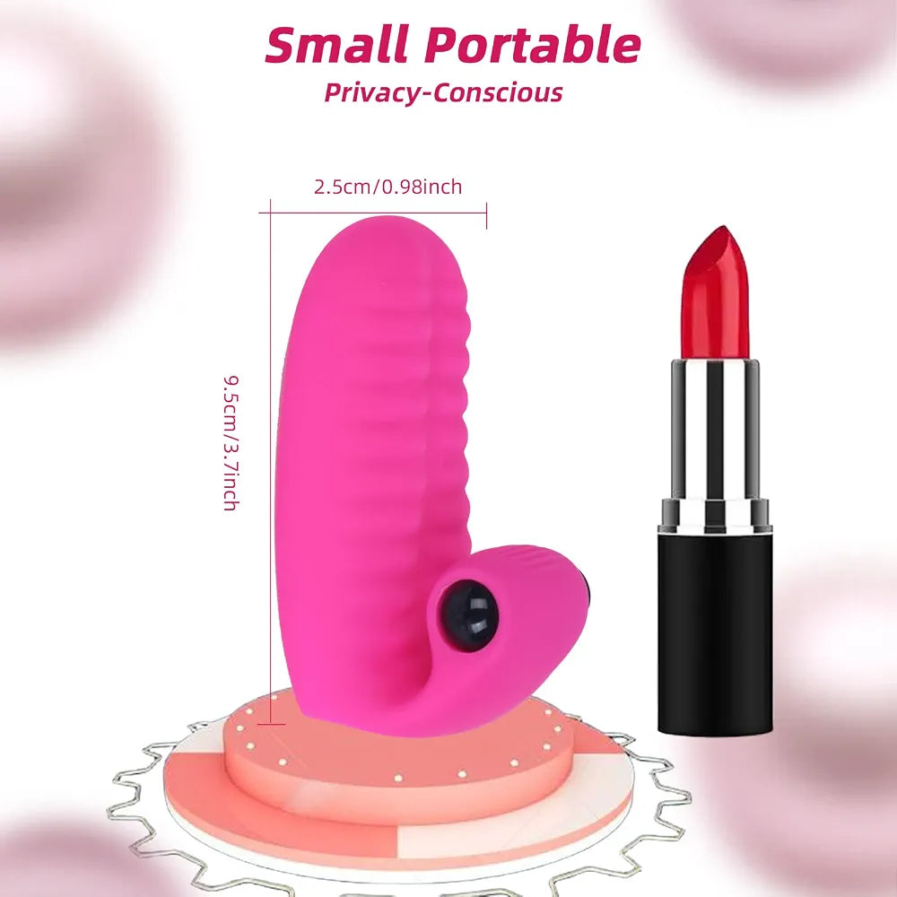 Discreet Mini Finger Vibrator for Targeted Clitoral and G-Spot Stimulation