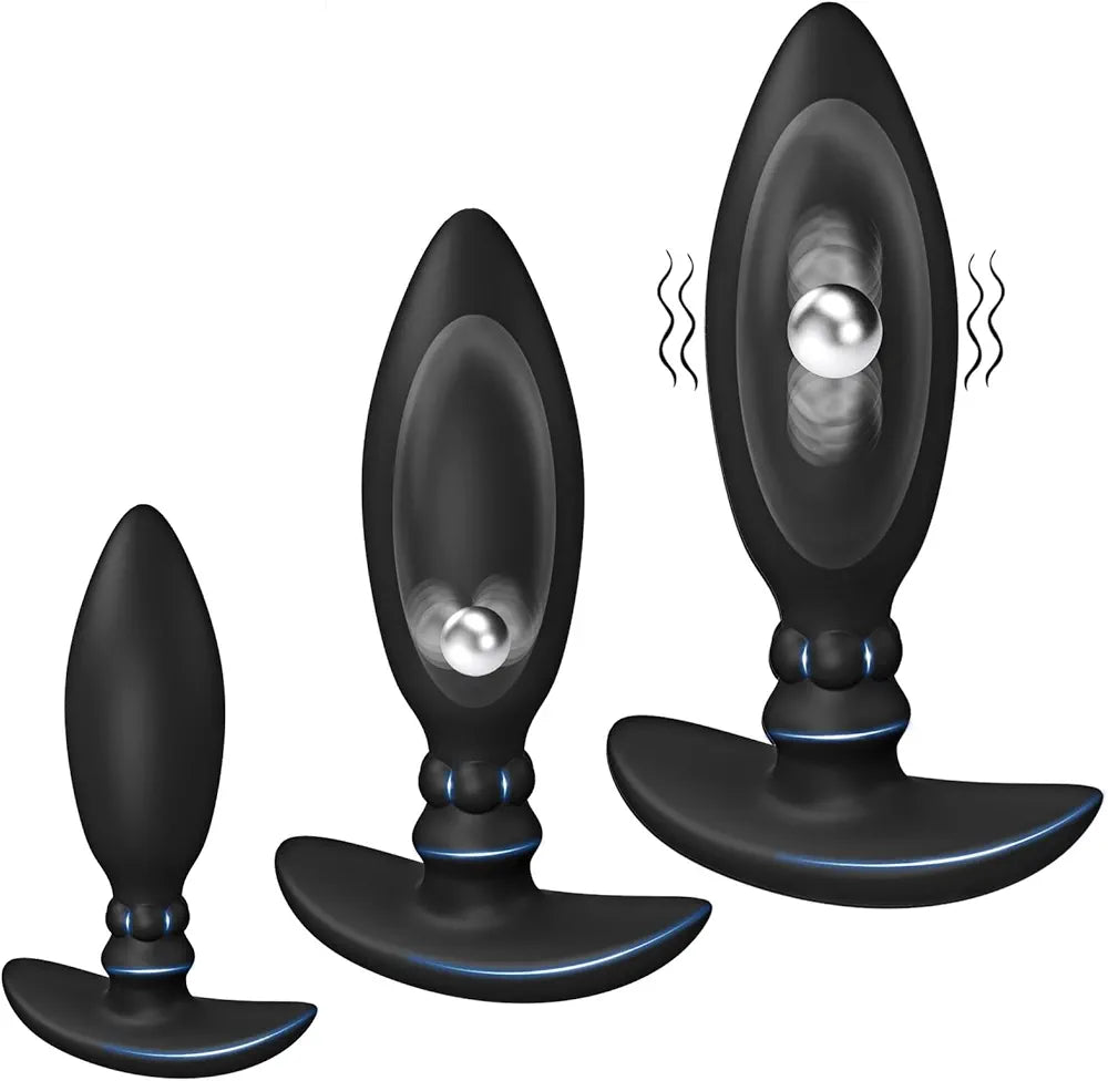 3-Piece Silicone Anal Training Plug Set for Beginners and Advanced Users
