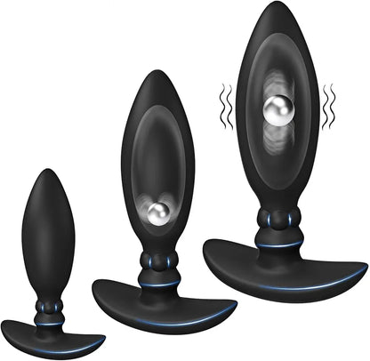 3-Piece Silicone Anal Training Plug Set for Beginners and Advanced Users