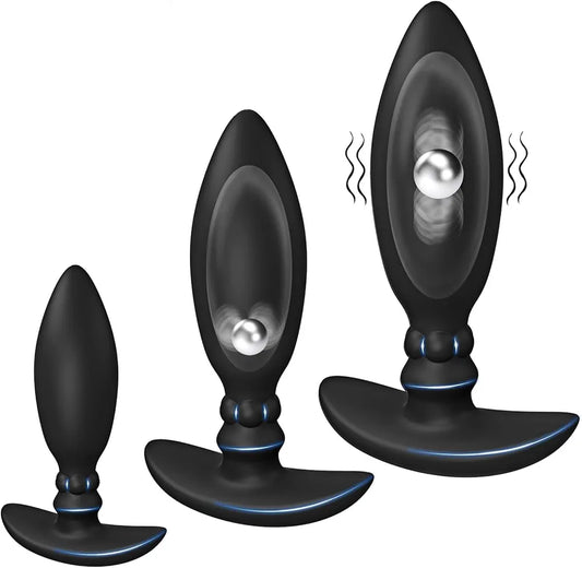 3-Piece Silicone Anal Training Plug Set for Beginners and Advanced Users