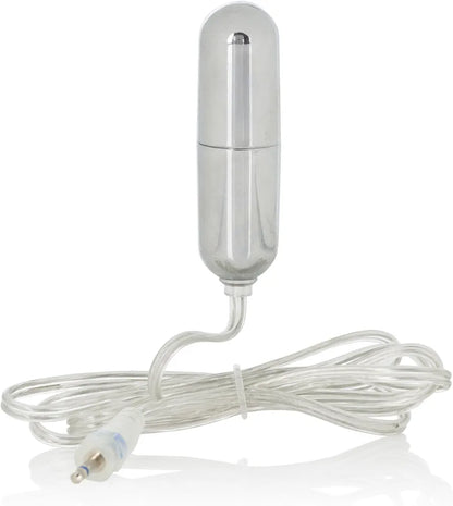CalExotics Sterling Collection Slimline Silver Bullet Vibrator - Discreet Personal Massager for Women