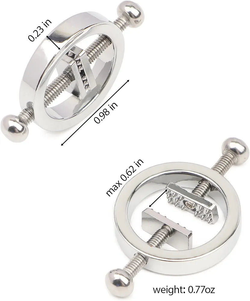 Adjustable Weighted Nipple Clamps for Couples BDSM Stimulation