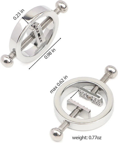 Adjustable Weighted Nipple Clamps for Couples BDSM Stimulation