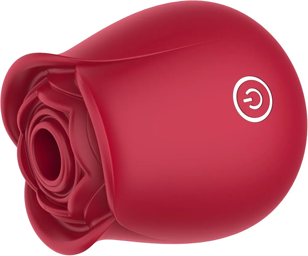 Rose-Shaped Clitoral Suction Vibrator with 10 Stimulation Modes and Magnetic Charging