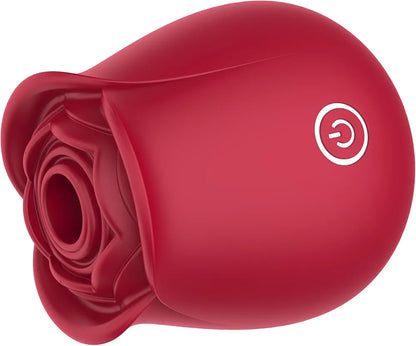 Rose-Shaped Clitoral Suction Vibrator with 10 Stimulation Modes and Magnetic Charging
