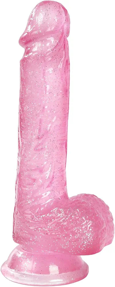 7.9-Inch Realistic Strapless G-Spot Dildo with Strong Suction Cup - Soft Lifelike Pink Silicone Sex Toy for Women and Couples