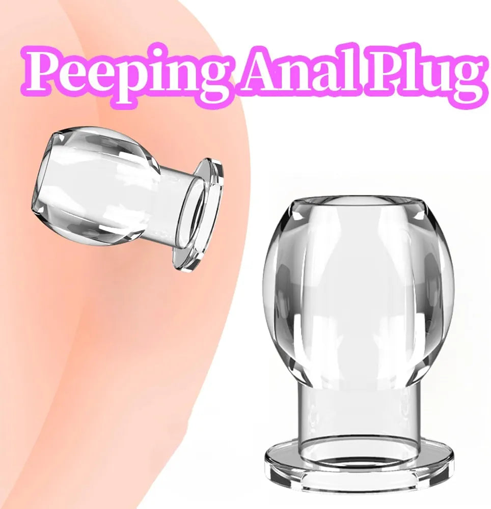 Clear Silicone Anal Plug and Dilator Set for Couples