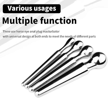 Heuceo 12.5CM Stainless Steel Graduated Urethral Dilator and Prostate Stimulator for Men