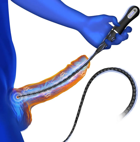 Ansunooxx Silicone Octopus Tentacle Urethral Sounding Rod and Prostate Massager with 10 Vibration Modes for BDSM Play
