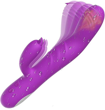 8-Mode Rabbit G-Spot and Clitoral Wand Massager for Couples