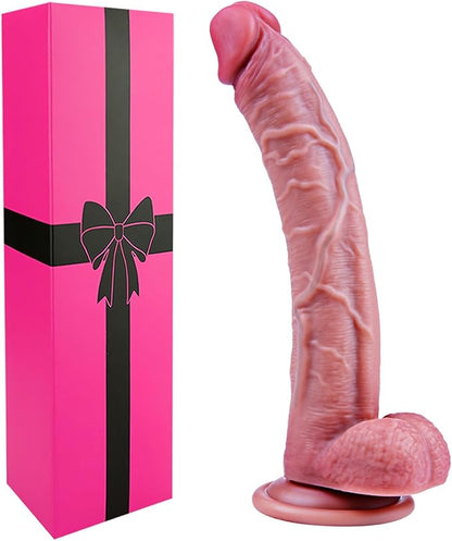 7-Inch Ultra-Slim Realistic Silicone Beginner Dildo with Suction Cup