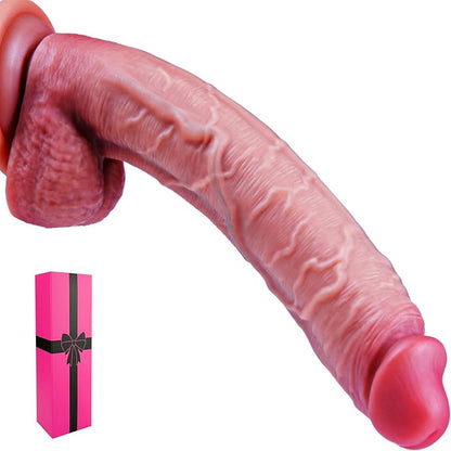 7-Inch Ultra-Slim Realistic Silicone Beginner Dildo with Suction Cup