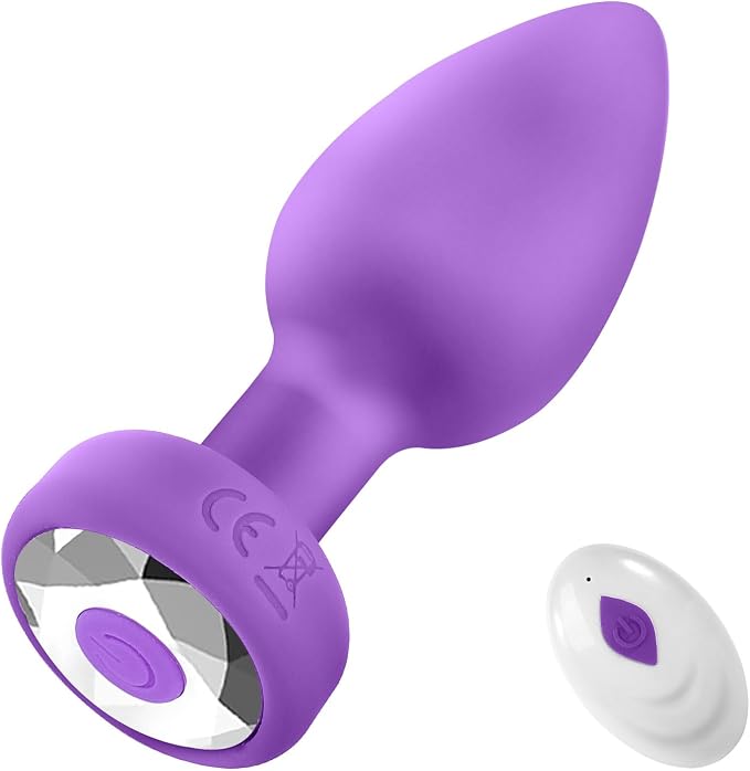 Wireless Remote Control Vibrating Anal Plug with 10 Frequency Modes for Prostate Massage