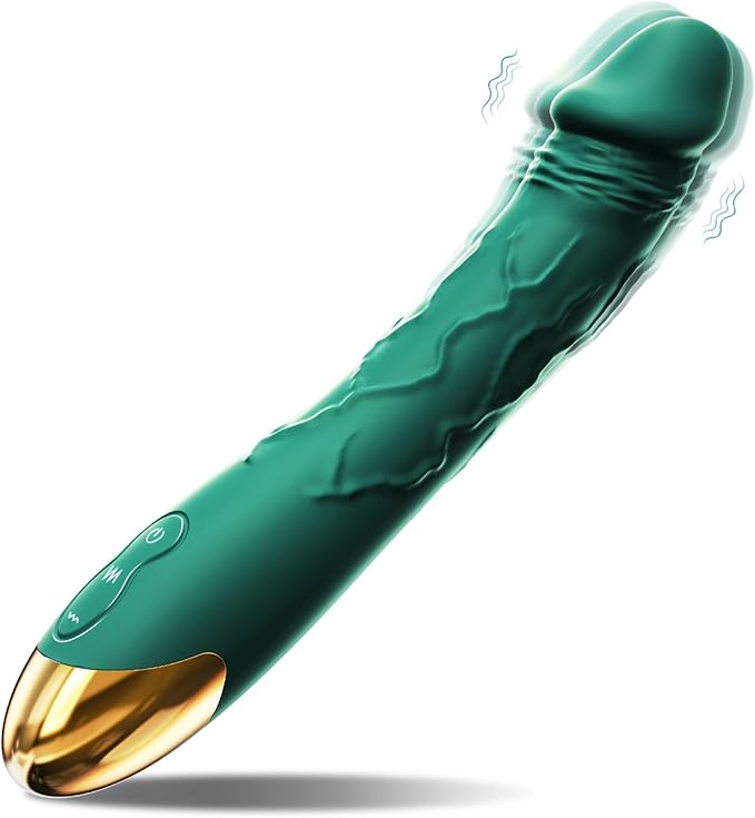 Premium 7.6-Inch Waterproof Silicone Vibrator with 10 Vibration Modes for Targeted Stimulation