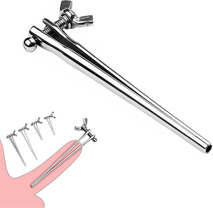 Adjustable Stainless Steel Hollow Urethral Sound Dilator for Male BDSM and Prostate Massage