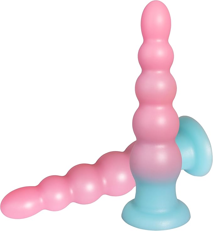 Premium 7-Inch Silicone Progressive Anal Bead Trainer with Suction Base