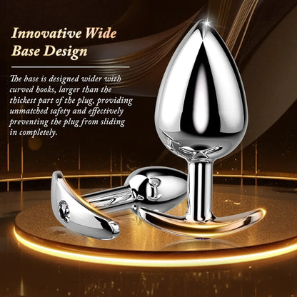 4-Piece Crystal Base Anal Training Kit for Beginners