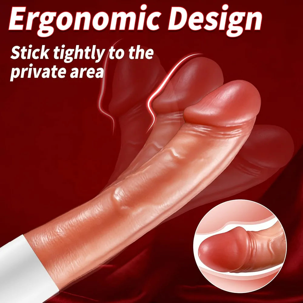 Silicone G-Spot Vibrator with Realistic Texture - 8.4 Inch