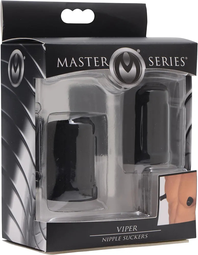 Trinity Vibes Black Snake Bite Nipple Suction Stimulators