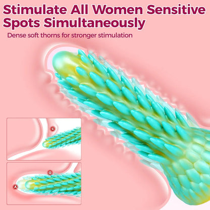 7.7-Inch Realistic Dragon Fantasy Dildo with Suction Cup - Silicone Anal Sex Toy for Men and Women