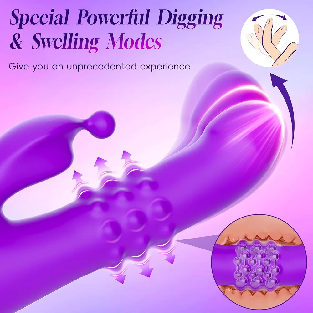 10-Mode Dual-Stimulation Rabbit Vibrator for G-Spot and Clitoral Pleasure