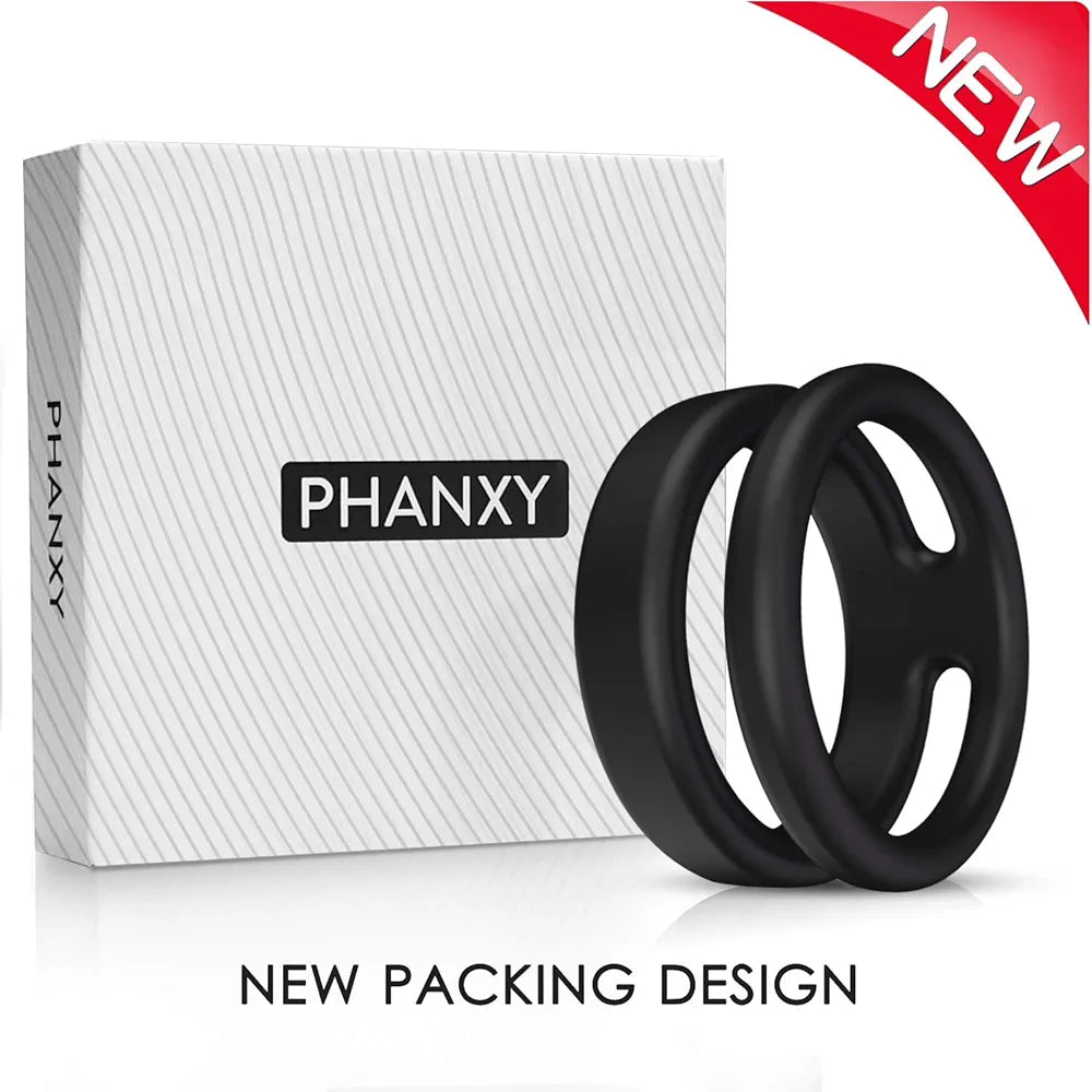 Premium Waterproof Silicone Dual-Loop Erection Enhancement Ring