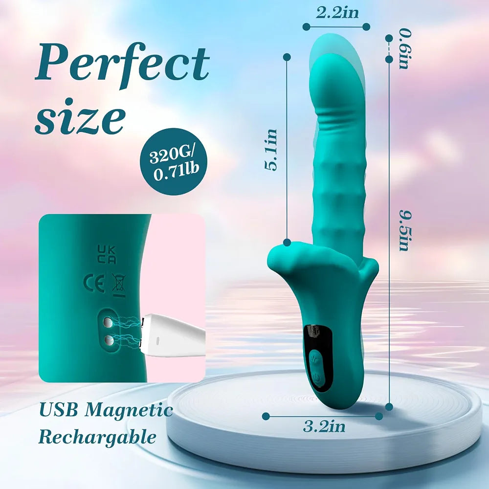 Premium 27-Function Rabbit Vibrator with Thrusting, Rotating, and Vibration Modes