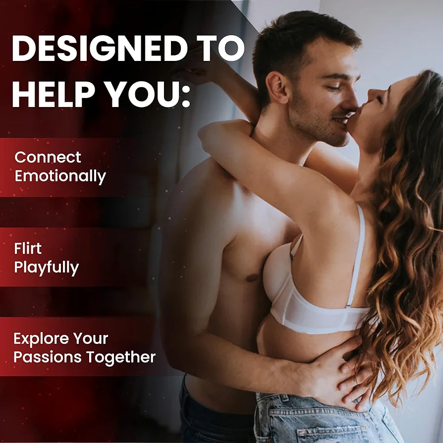 Romantic Conversation Starter Card Game for Couples - Deep Connection & Intimacy Building Date Night Activity