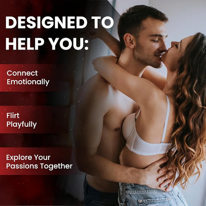 Romantic Conversation Starter Card Game for Couples - Deep Connection & Intimacy Building Date Night Activity