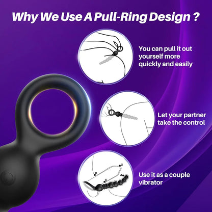 Advanced App-Controlled Prostate Massager with 9 Thrusting Vibration Modes
