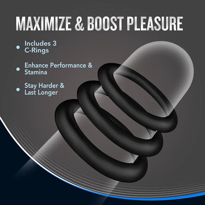 Blush Puria Platinum Silicone Performance Cock Ring - 1.25" Stretchy Stamina Enhancer