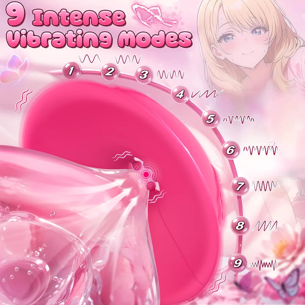 7-Mode Vibrating Nipple Clamps for Couples Pleasure