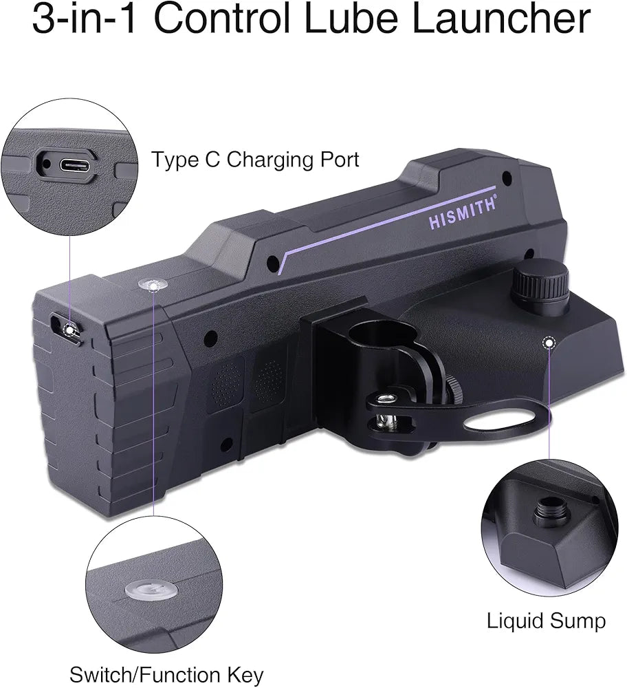 Hismith Squirting Dildo & Lube Launcher 2.0 Pro Set with App, Remote, and Dual Ejaculating Attachments