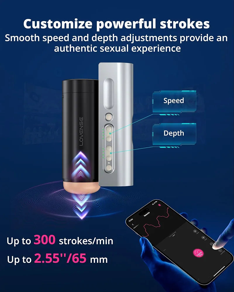 Lovense Solace Pro: Automatic App-Controlled Thrusting Male Masturbator with AI/VR Integration