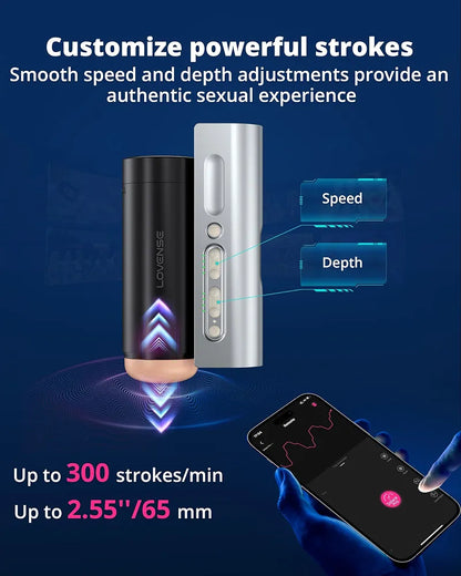 Lovense Solace Pro: Automatic App-Controlled Thrusting Male Masturbator with AI/VR Integration