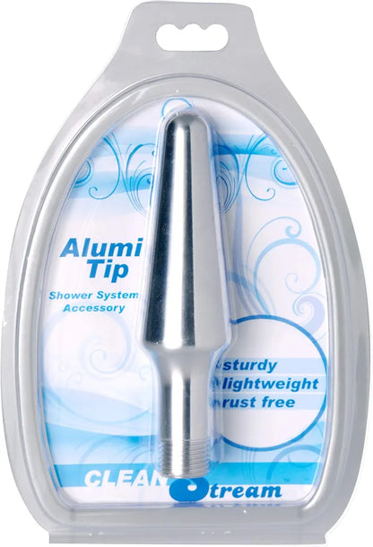Cleanstream Wide Shower Enema Nozzle, Gray - Premium Silicone Attachment