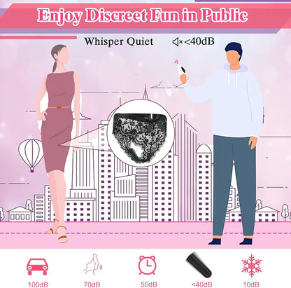 AIVSMY Wearable Remote Control Bullet Vibrator - 10-Mode Panty Vibe for Clitoral Stimulation